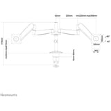 NEOMOUNTS FPMA-D950D Support décran à fixer 10-27p - ressort à gaz