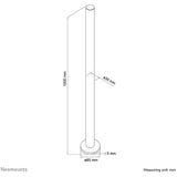 NEOMOUNTS FPMA-D9POLE Extension pour support décran à fixer - h 100 cm