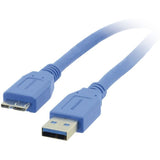 Kramer Electronics C-USB3/MICROB-3 câble USB 0,9 m USB 3.2 Gen 1 (3.1 Gen 1) USB A Micro-USB B Bleu