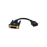 Kramer Electronics DVI-D (M) - HDMI (F) 0,3 m HDMI Type A (Standard) Noir