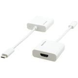Kramer Electronics ADC-U31C/HF câble vidéo et adaptateur 0,17 m USB Type-C HDMI Type A (Standard) Blanc