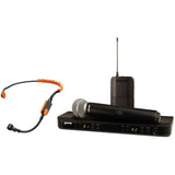 Shure BLX1288E / SM31-M17 Système comprenant 1 récepteur double BLX88, 1 émetteur BLX1 avec micro serre-tête SM35, 1 émetteur à main BLX2 / SM58 (662-686 MHz)