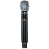 Shure ADX2 / B87A=-K55 Émetteur numérique à main, capsule BETA87A, série Axient Digital K55 (606-694 MHz), avec ShowLink®