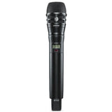 Shure ADX2FD / K8B=-K55 Émetteur numérique à main, capsule KSM8 noir, série Axient Digital K55 (606-694 MHz), avec ShowLink® et Frequency Diversity