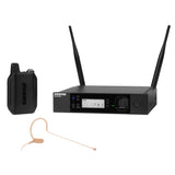 Shure GLXD14R+E / MX53-Z4 Système comprenant 1 récepteur rackable GLXD4R+, 1 émetteur GLXD1+ avec micro tour d'oreille MX153 (2,4GHz et 5,8 GHz)