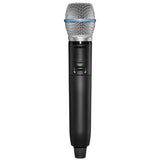 Shure GLXD2+ / B87A=-Z4 Émetteur numérique à main, capsule BETA87A, série GLX-D+ (2,4GHz et 5,8 GHz)
