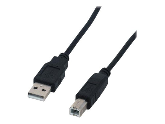 MCL Câble compatible USB 2.0 type A / B mâle - 3m Noir : Résultat final après test