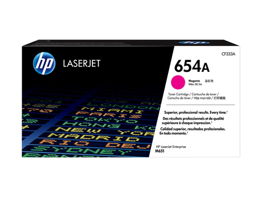 Mon expérience avec HP 654A original Toner cartridge CF333A magenta standard capacity 15.000 pages 1-pack