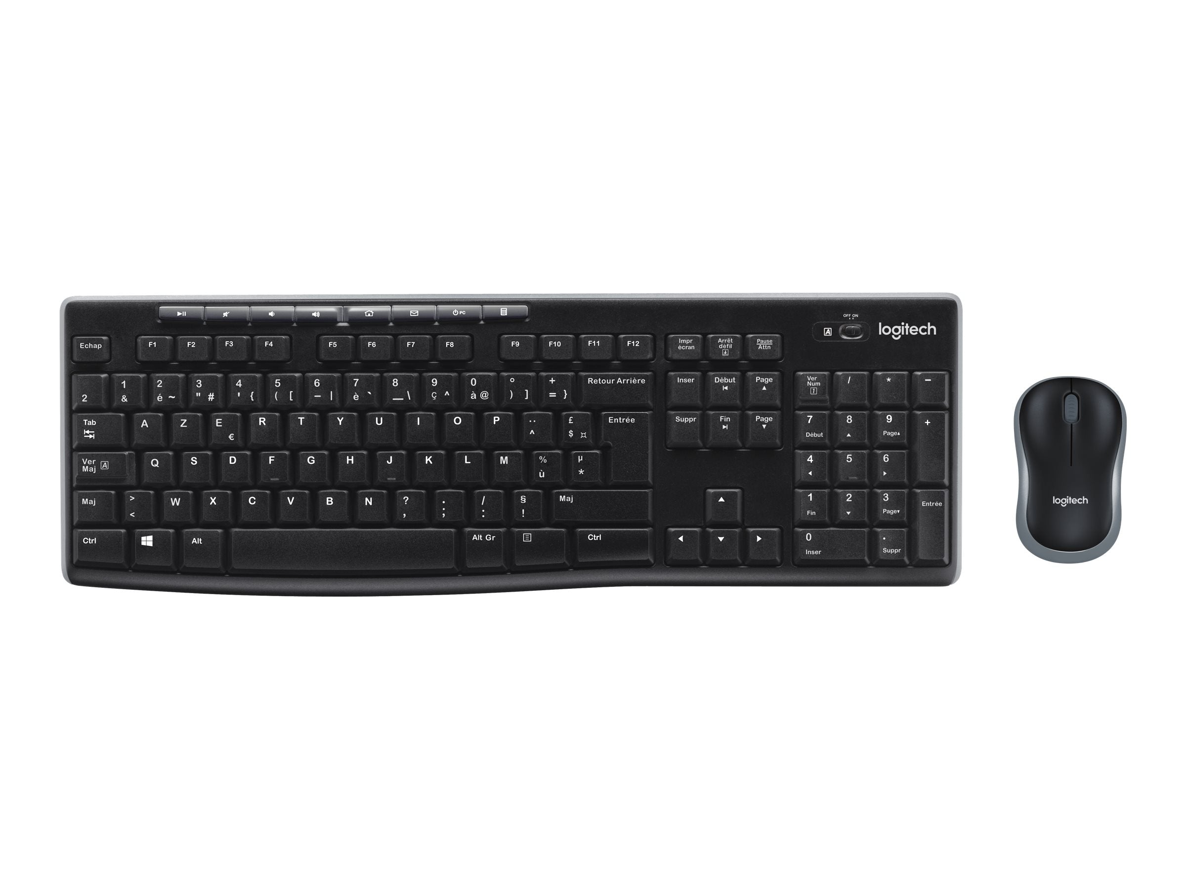 LOGITECH MK270 Wireless Combo black USB (FRA) : Une bonne affaire ?