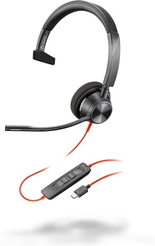Présentation et test : POLY Blackwire BW3310 casque USB-C/A - 1 écouteur