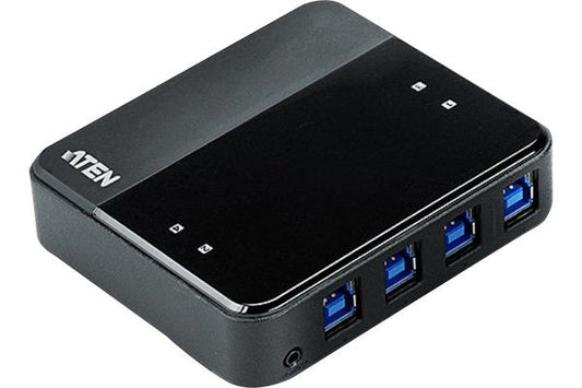 Présentation pro : Aten US434 hub 4 ports USB 3.1 Gen1 partagés sur 4 PC/Mac