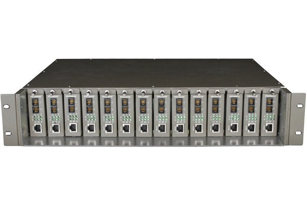 Présentation exclusive : Tplink MC1400 chassis 19' 2U avec 14 slots pour convertisseurs fibre TP-Link
