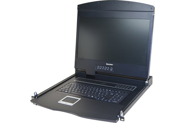 Pourquoi j’adore : DEXLAN WorkStation LCD courte 19' VGA/USB/PS2 pour baie 600mm