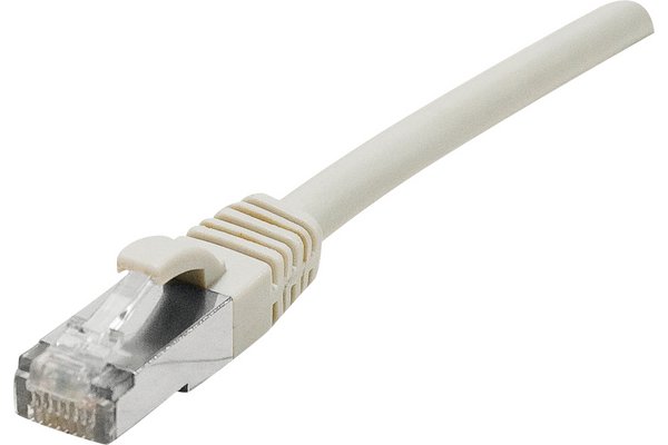 À la loupe : Cordon RJ45 catégorie 6 S/FTP LSOH snagless gris - 20 m