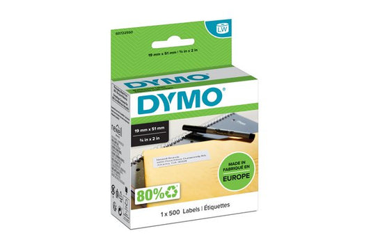 Avis honnête : DYMO Rouleau de 500 étiquettes noir sur blanc 19x51mm