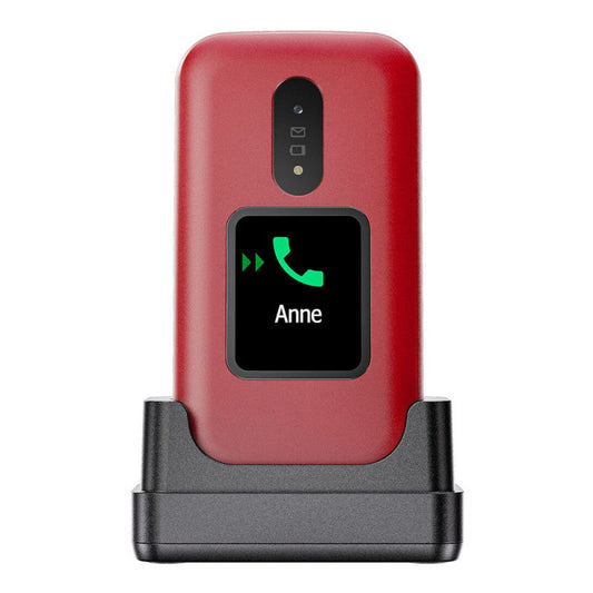 Pourquoi Doro 2880 4G (Clapet avec Socle de Charge, Double écran) Rouge / Blanc m’a convaincu