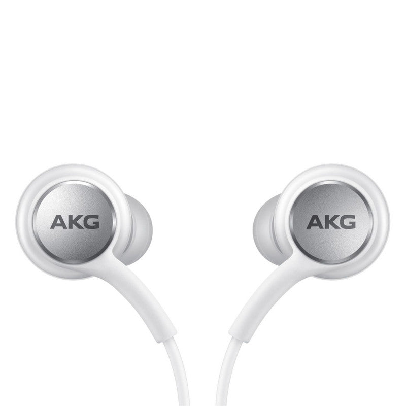 Zoom sur : Samsung GH59-15107A - Écouteur AKG Intra Auriculaire - Connecteur Type C, Télécommande, Blanc (En Vrac)