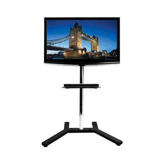 B-Tech Large AV Accessory Shelf (Steel) for Collar Mounting - 500 x 380mm en situation réelle