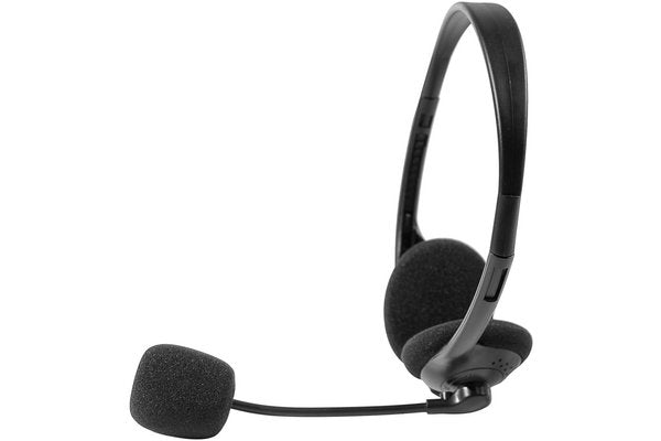 Casque-micro stéréo jack 3.5 mm noir