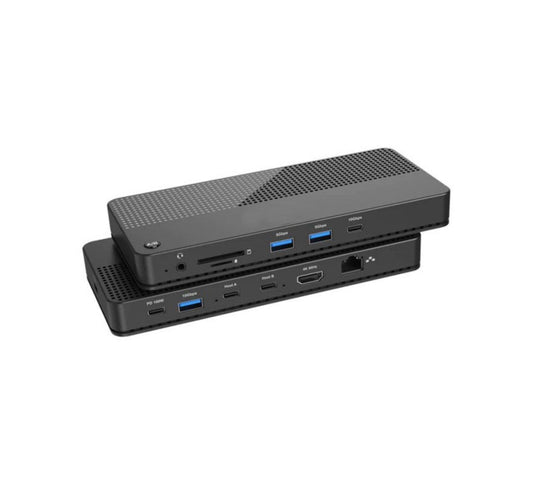 KVM USB-C Dock 10 in 2 entrée HDMI 4K- LAN- HUB + fonction Chargeur.PD 100W