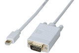 Cordon mini DisplayPort 1.1 vers VGA 2M