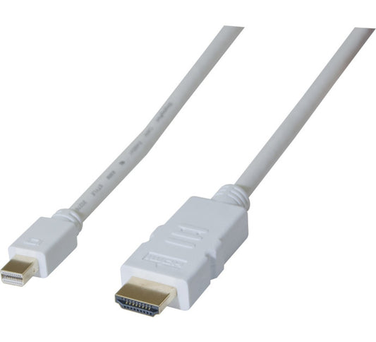 MiniDP1.2 vers HDMI1.4 blanc - 2m