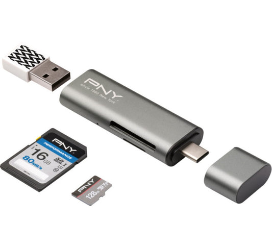 PNY Lecteur de carte mémoire USB-C