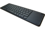 Clavier avec touchpad sans fil noir