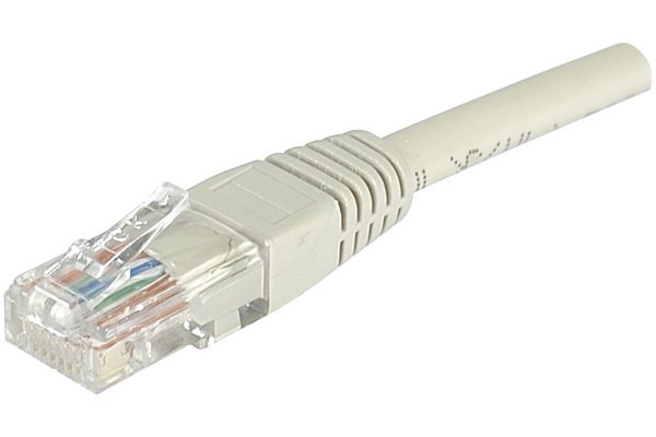 Cordon RJ45 catégorie 6 U/UTP gris - 7 m