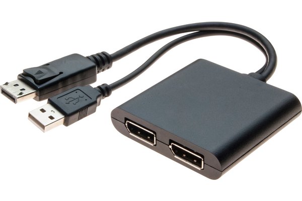 Hub MultiStreamTransport DisplayPort 1.2 -  2 ports