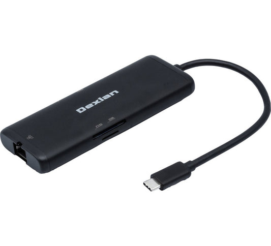 Minidock USB-C 6 en 1 HDMI 2.0 4K GigaLAN Carte SD/TF 2xUSB-A 1xUSB-C PD3.0 100W