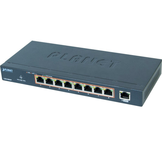 Planet GSD-908HP switch 8p Gigabit PoE+ 120W + port NVR