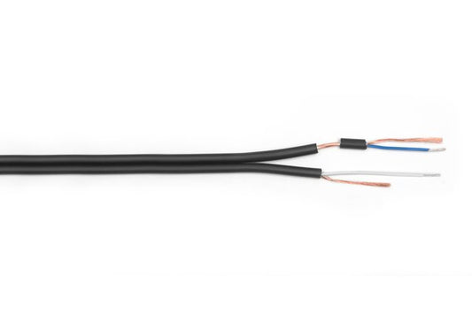 TESCA Cable Microphone Cinch asymétrique guipage 2 x 1 x 0,22mm² g