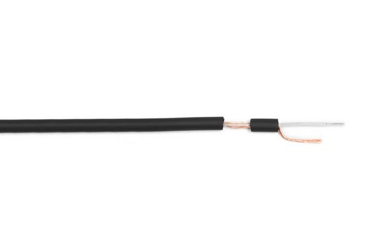 TESCA HAWA 1022 - Cable Microphone asymétrique guipage 1 x 0,22mm² gaine noire