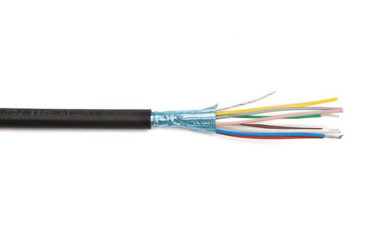 TESCA CALCIA 8022 - Cable multiconducteurs blindé alu 8 x 0,22mm² gaine noire