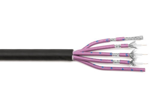 TESCA BENGAL 5 - Cable avec 5 coaxiaux BENGAL diam ext. 12,2 mm gaine noire