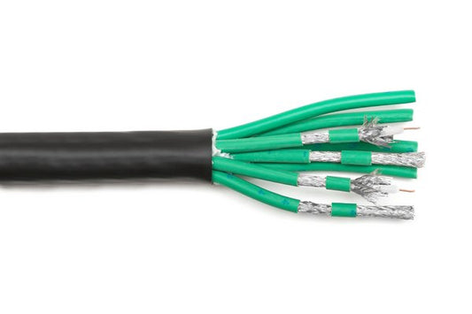 TESCA SUPRA 8 - Cable avec 8 coaxiaux SUPRA diam ext. 18,3 mm gaine noire