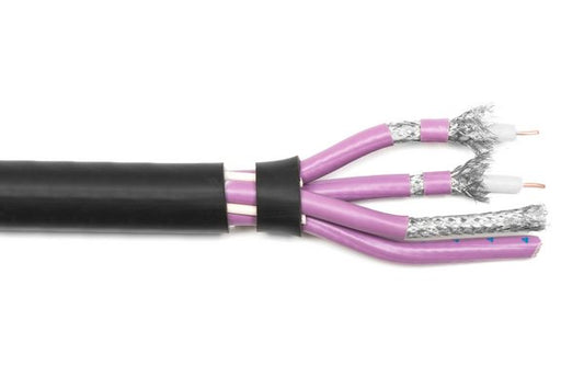 TESCA VOSTOK 4 - Cable avec 4 coaxiaux VOSTOK diam ext. 19,8 mm gaine noire