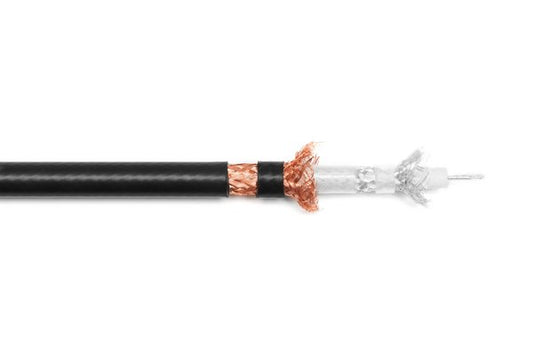 TRIAX 11F - Cable multi-brins double tresse diam ext. 11 mm souple gaine noire