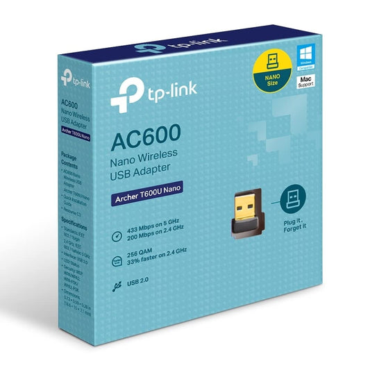 TP-Link ARCHER T600U Nano Clé USB WiFi 11AC Dual-Band AC600
