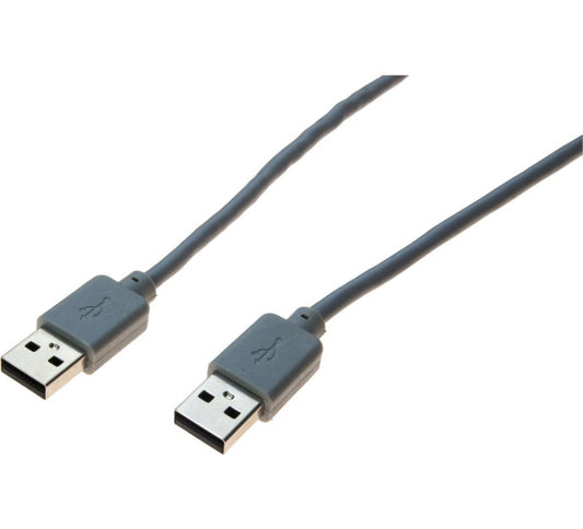 Cordon USB 2.0 type A / A gris - 1,0 m
