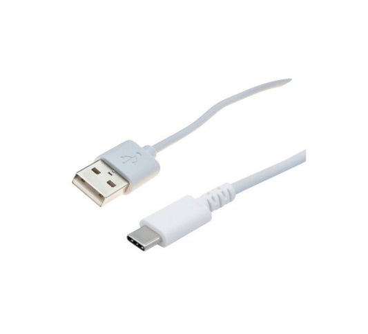 Cordon USB Type-A vers USB Type-C PD 20 cm - Blanc