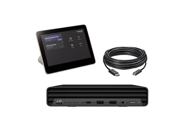 KIT POLY MTR  : PC HP + GC8+  USB 10M AOC