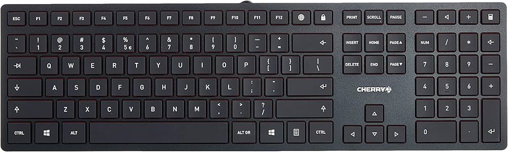 CHERRY Clavier KC 6000 SLIM USB EU noir