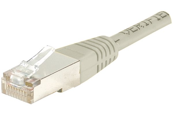 Cordon RJ45 catégorie 6 F/UTP gris - 20 m