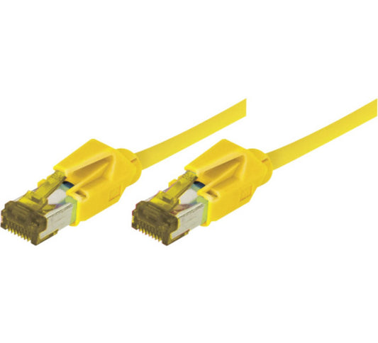 Cordon RJ45 sur câble catégorie 7 S/FTP LSOH snagless jaune - 15 m