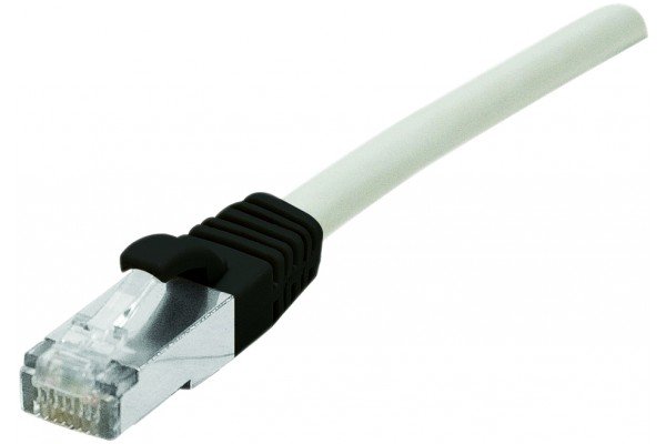 Cordon RJ45 catégorie 6 S/FTP LSOH POE++ gris - 3 m