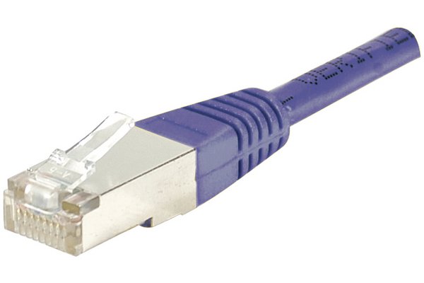 Cordon RJ45 catégorie 6 F/UTP violet - 25 m