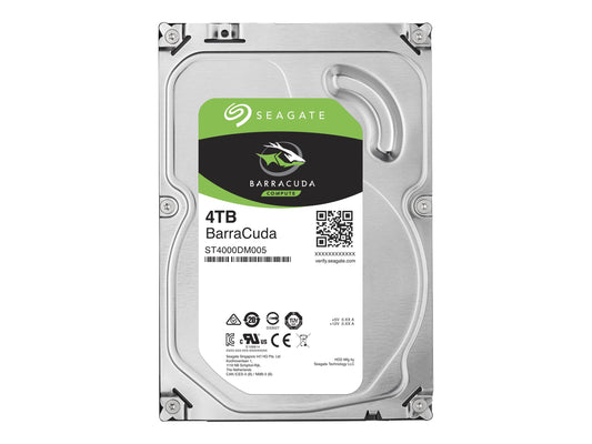 SEAGATE Desktop Barracuda 5400 4TB HDD 5400rpm SATA serial ATA 6Gb/s NCQ 256Mo cache 89cm 3.5p BLK Retail SinglePack
