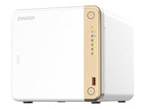 QNAP TS-462-4G 4-Bay desktop NAS Intel Celeron N4505 dual-core 4Go DDR4 onboard not expandable 4x3.5/2.5 SATA 6Go/s drive bays 2